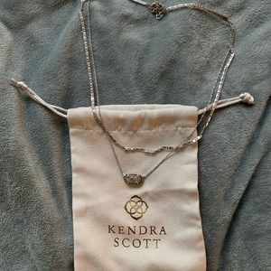 Elisa Silver Multi Strand Necklace